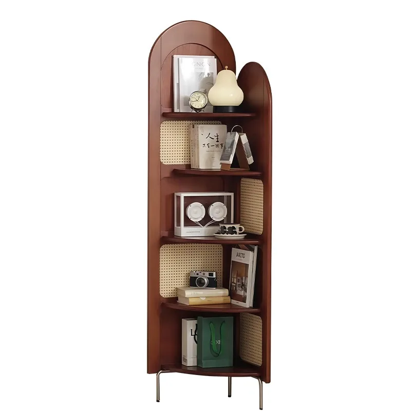 Fuzhong antique rattan logs turn corner cabinets side lockers