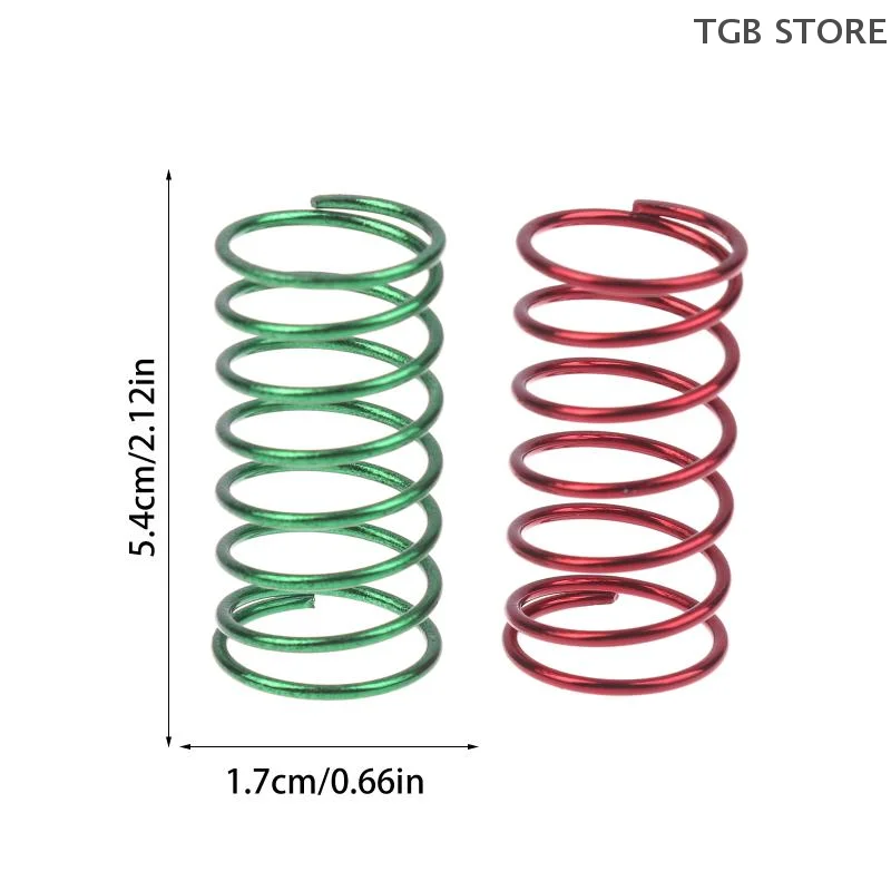 5 Par / 10 Sztuk Amortyzatory Sprężynowe do Samochodów RC w Skali 1/10 Model Hobby Drift Wyścigi Szosowe Uniwersalne Kolorowe