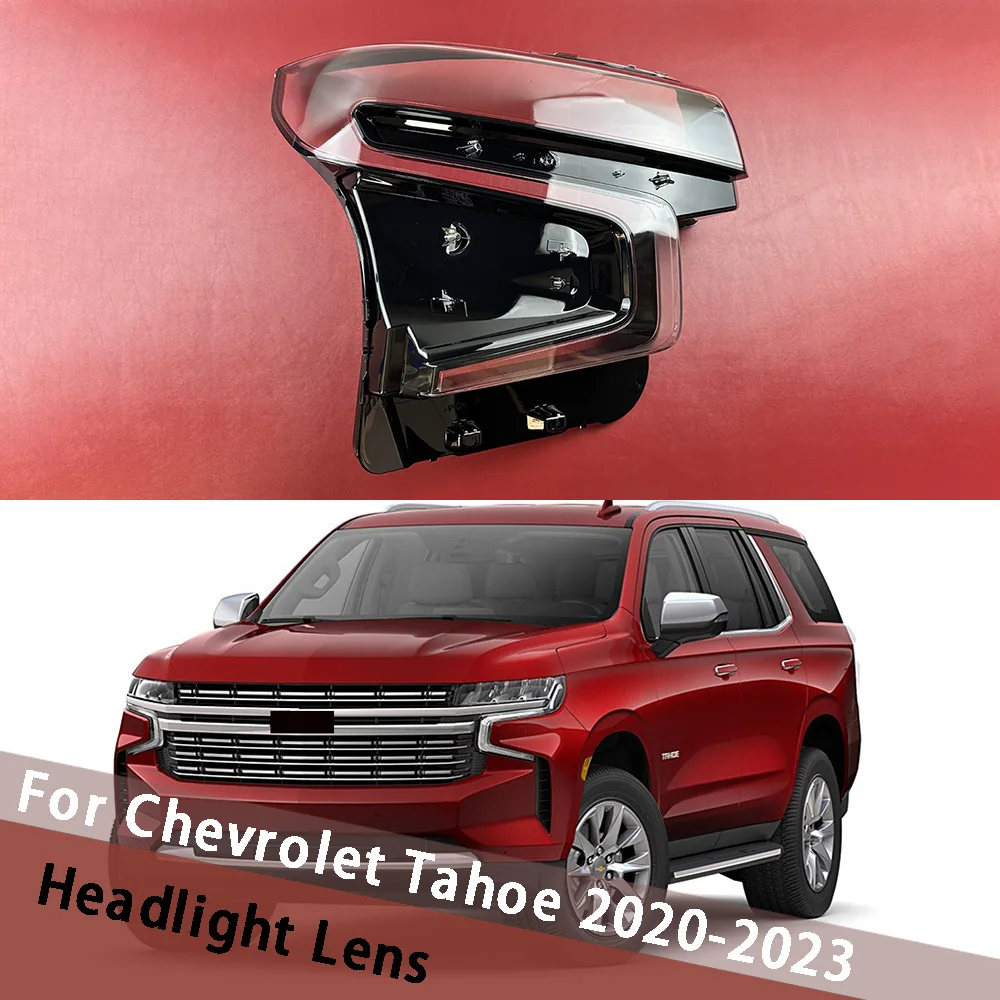

For Chevrolet Tahoe 2020-2023 Headlight Lens Cover Transparent Lampshade Headlamp Shell Plexiglass Auto Replacement Parts