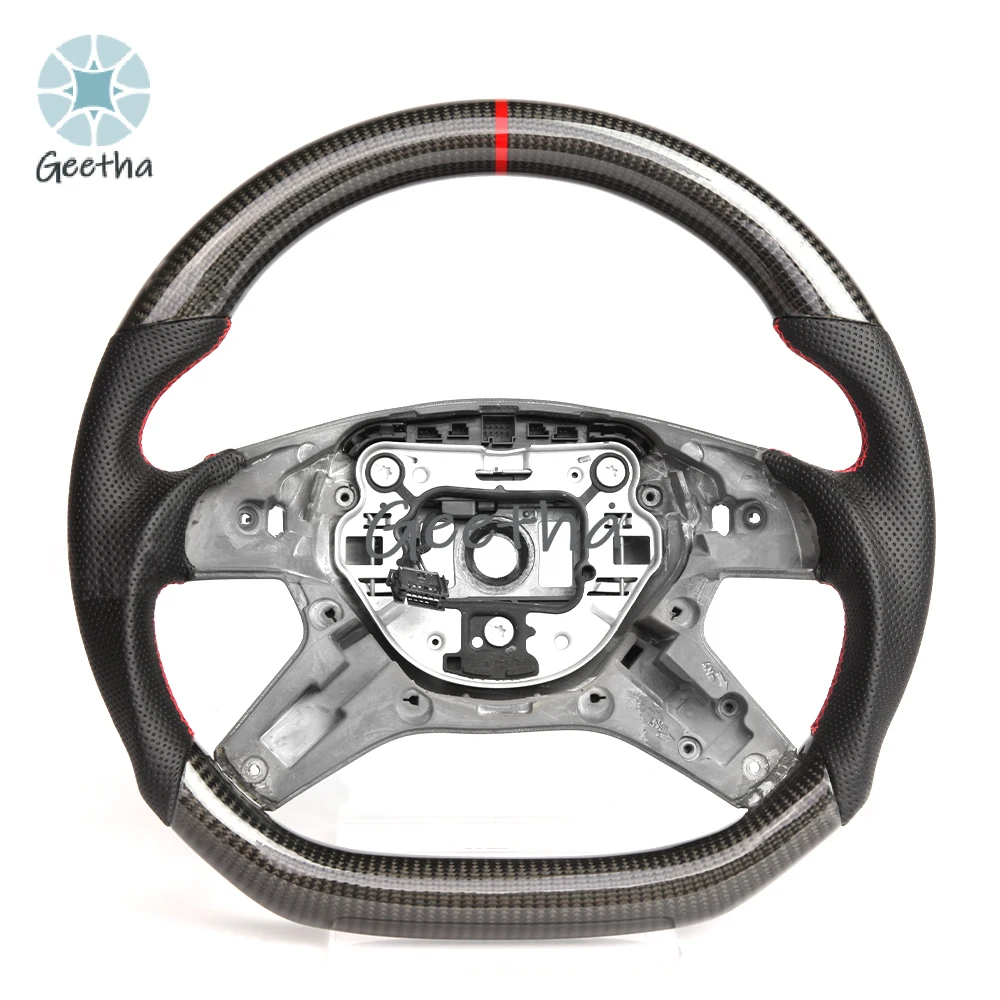 

For Custom LED Car Steering Wheel for Mercedes-Benz G-Class E-Class GL ML Class W463 W166 W163 W212 Steering Wheel LED Carbon Fi