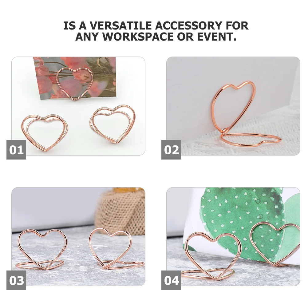 Soporte para tarjetas de 25 uds., soportes de exhibición de nombre, decoración para escritorio, mesa de fotos, tablón de anuncios, soportes de felicitación, mesas de escritorio