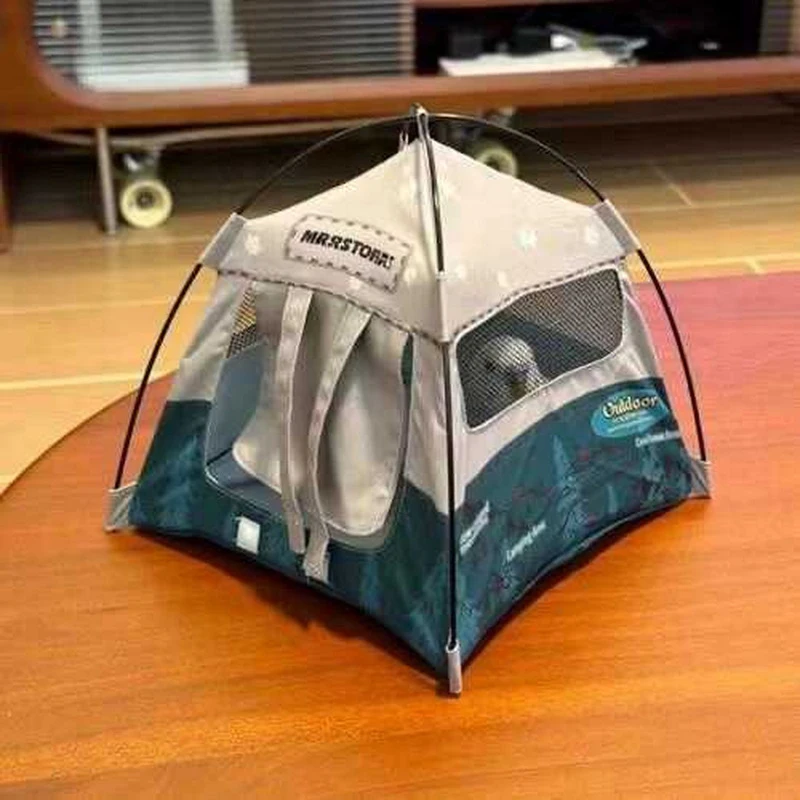 

[JN]1/12 Scale Soldier Camping Small Tent Model Movable Doll Decoration Miniature Scene Prop