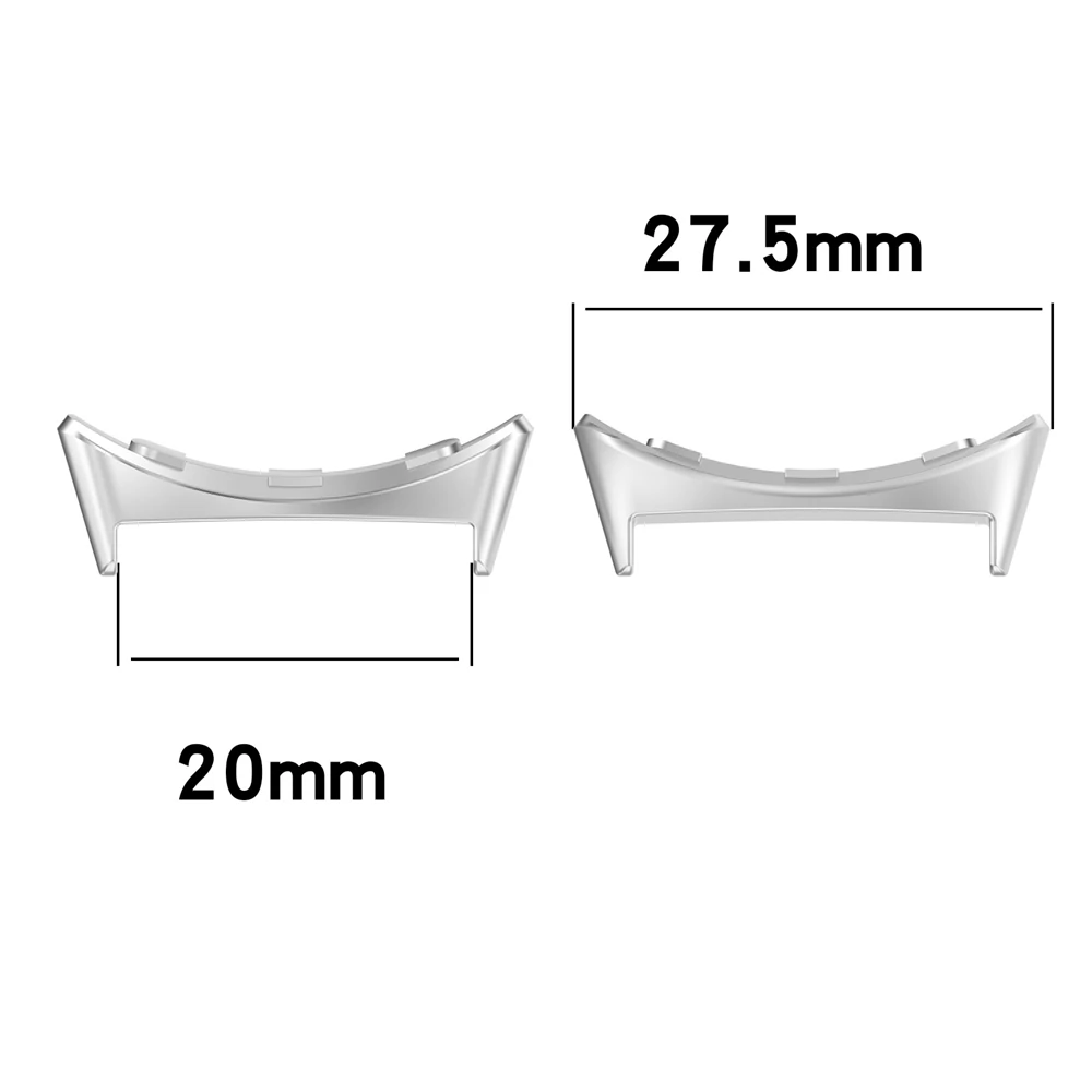 스테인레스 스틸 커넥터 어댑터, 구글 픽셀 워치 3, 2, 1 용, 20mm, 22mm, 범용 시계 밴드 스트랩 액세서리, 1 쌍