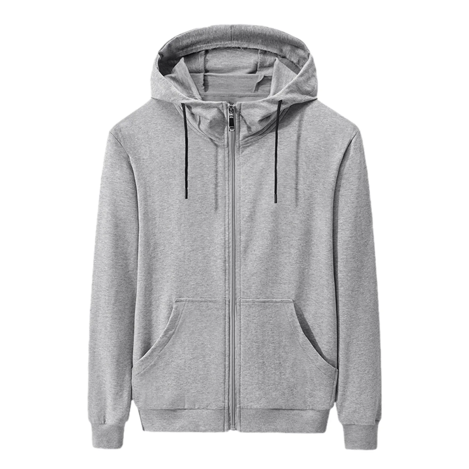 Hoodies For Men Fashion Lightweight Sport Zipper Hoodie Loose Slim Fleece Lined Hooded Mens Jacket Jean Jacket Fleece Lined Men