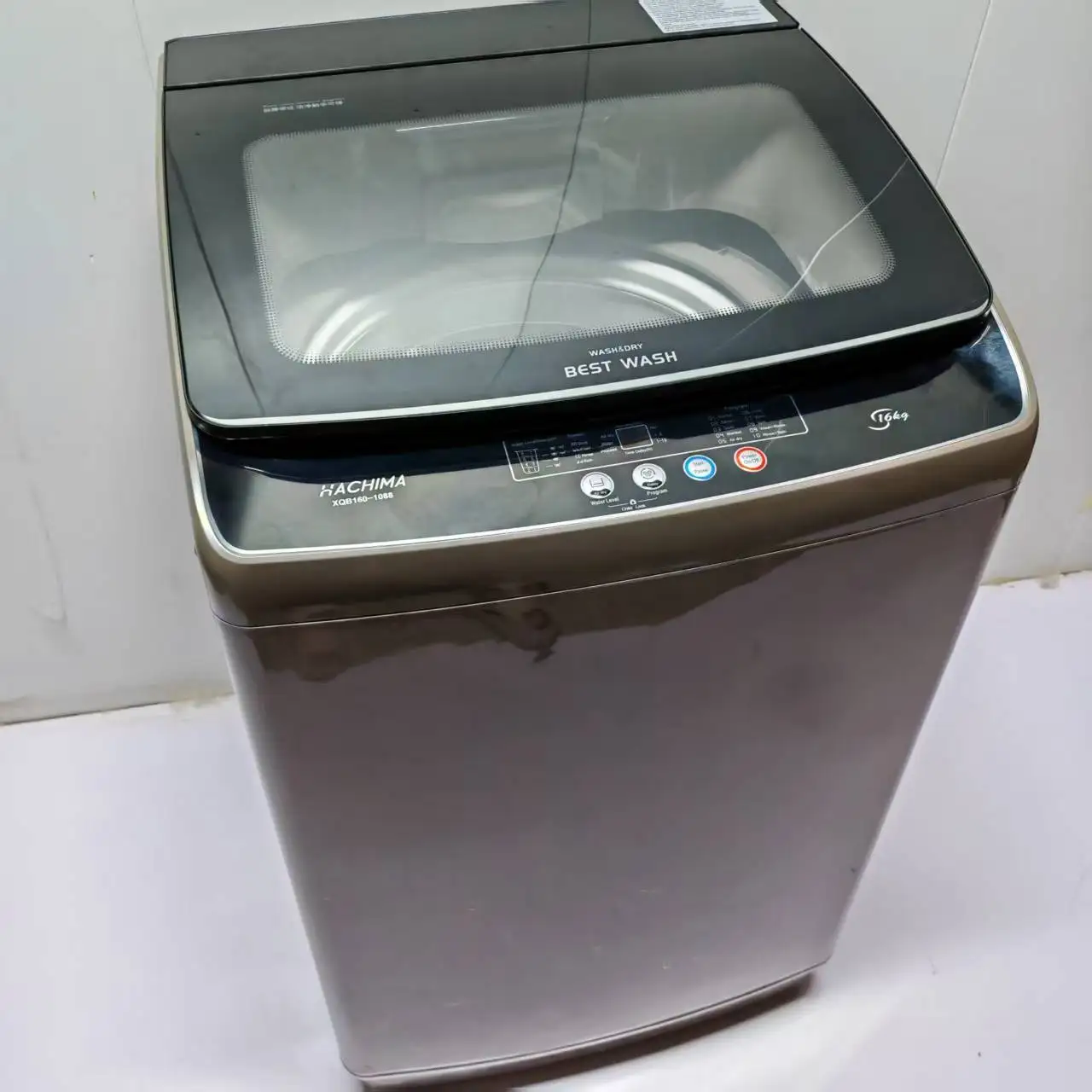 Hot Selling Large Capacity 16kg Fully Automatic Household Washing Machine Top Loading Drying Washing Integration Electric Power