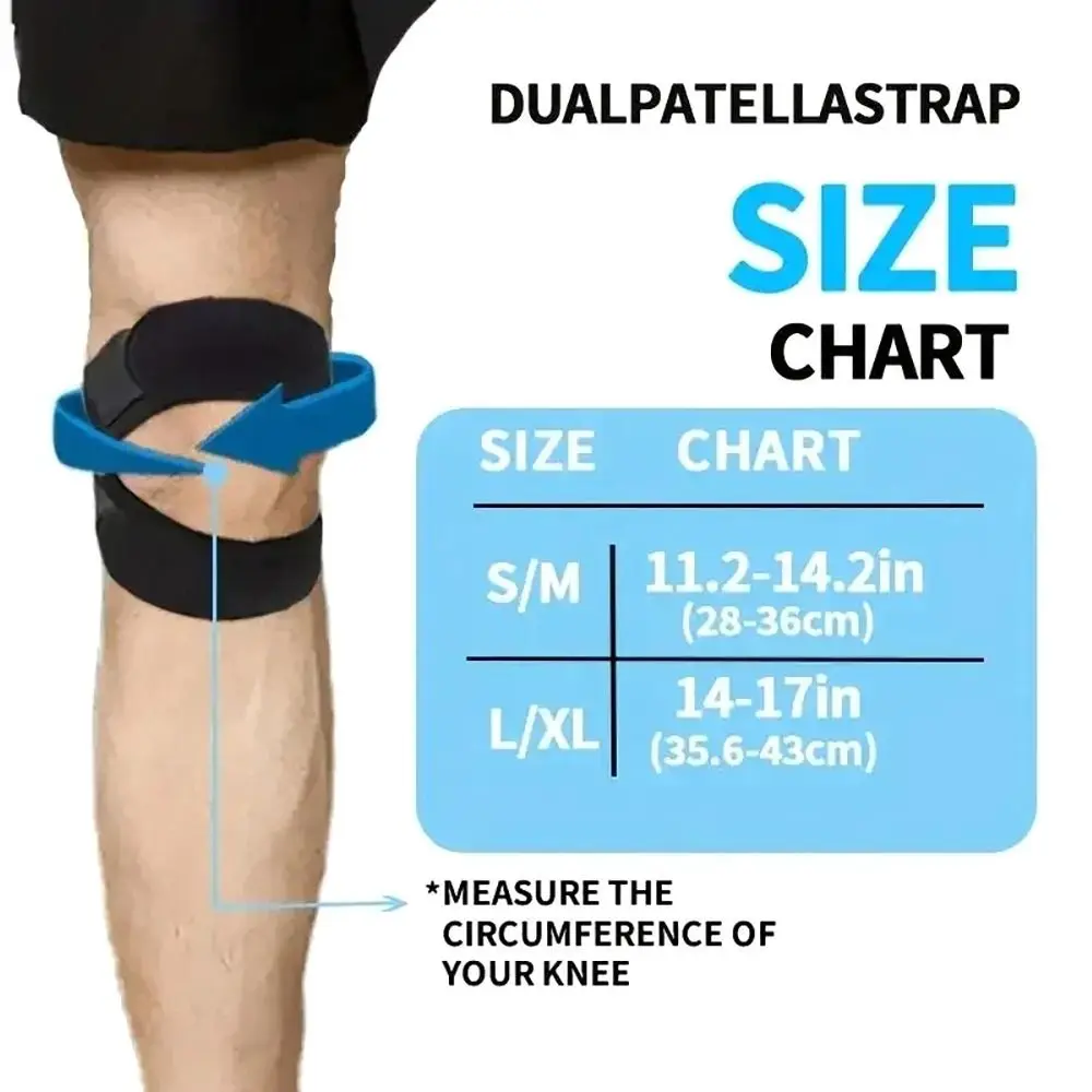 1/2Pcs Double Patellar Sports Kneepad Elastic Pressurized Patella Tendon Support Knee Brace Pad Open Knee Hole Knee Wrap Band