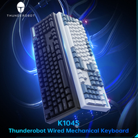 Thunderobot K104S Mechanical Keyboard Full-Size 104 Keys Wired Office Gaming Keyboard ABS Shine-through Keycaps For PC Laptop