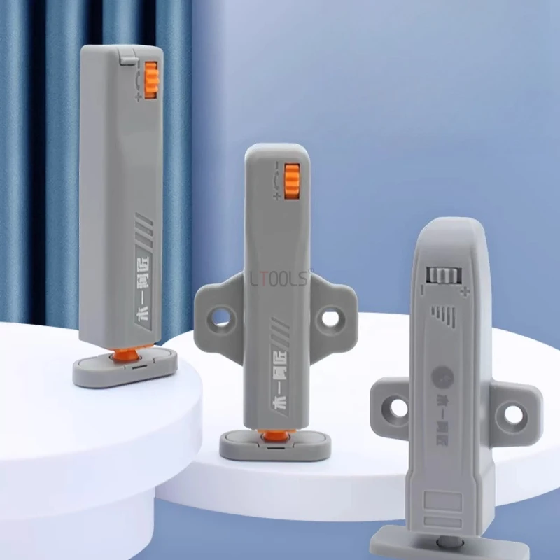 

Самозащелкивающееся устройство для дверцы шкафа с отталкивателем, одинарное, с открытием нажатием, невидимая пружинная защелка для дверей гардероба, бытовые инструменты