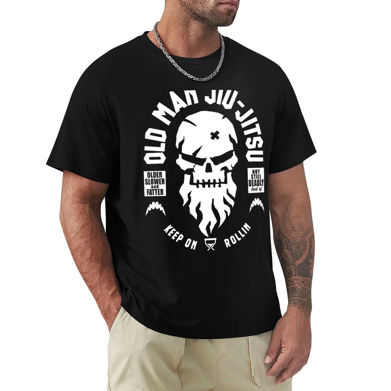 

Old Man Jiu Jitsu T-Shirt Soft Anti-Shrink Cotton Tee