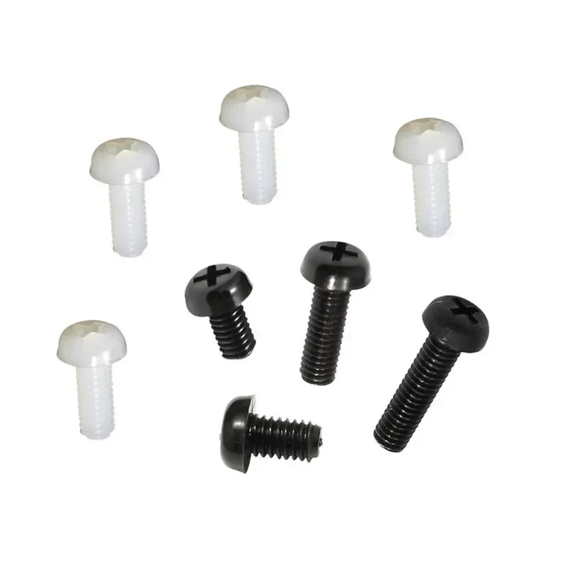 yes1000pcs/lot M2.5 Plastic Screws White Black Nylon Cross Head Screw Round Head Electronic Screws Length-4/5/6/8/10/12/15/20/25