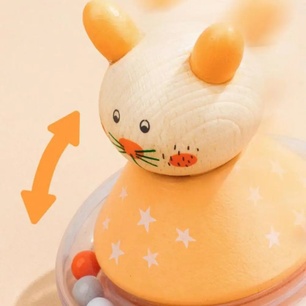 Adorabili artigianato Bicchiere in legno Bambola giocattolo fatta a mano Bambola Orsetto Giocattolo a dondolo Mini collezione Bicchiere di elefante Giocattolo Compleanno