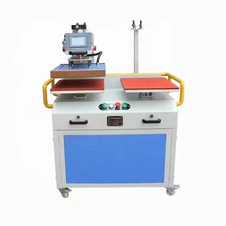 Multi Function Heat Press Machine Double Sided Printing Pneumatic Automatic Embroidery Heat Transfer Shin Guards T-Shirts Mugs