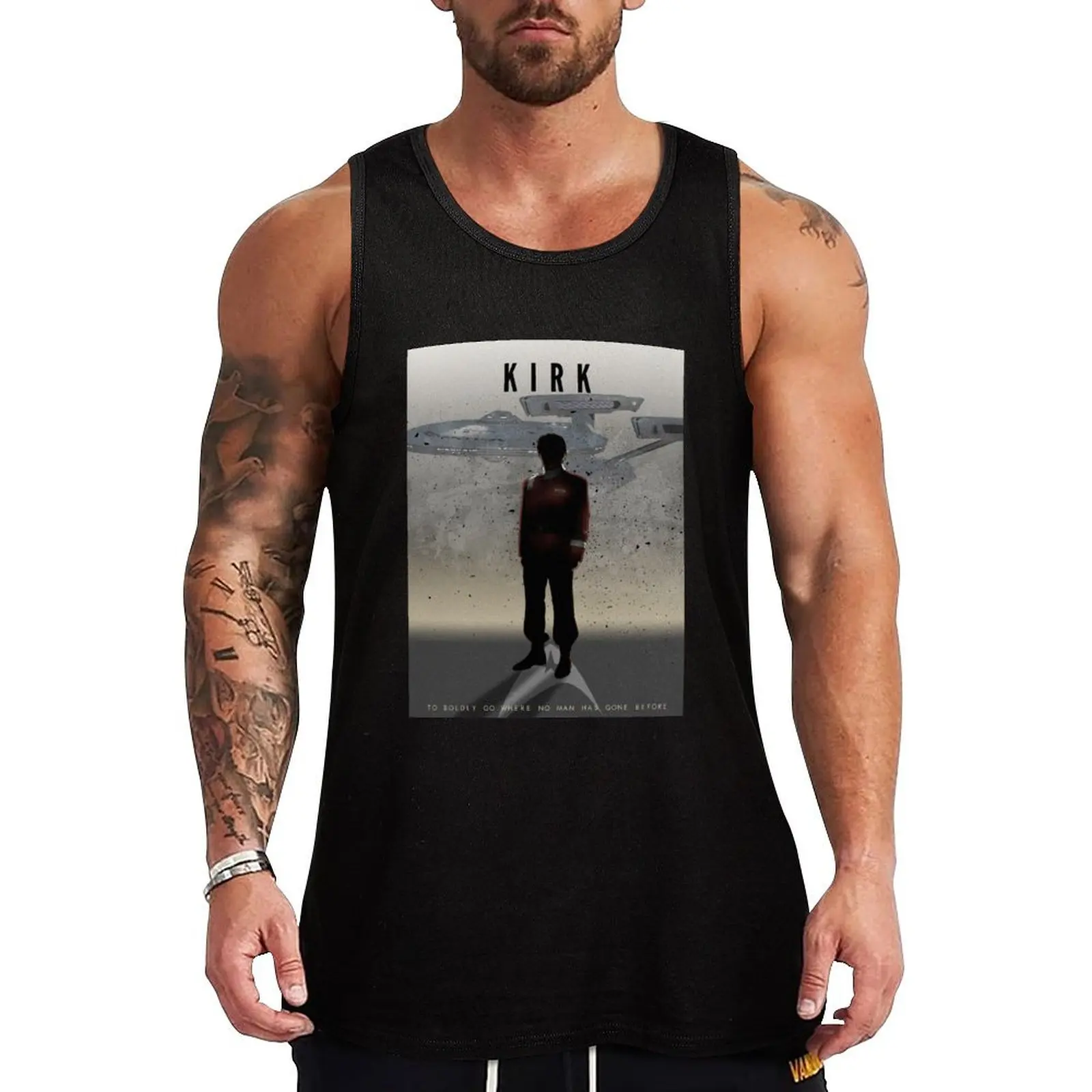 Star Trek Captains - Kirk Tank Top Active Athletic Tank Top Quick Dry Sleeveless Shirt