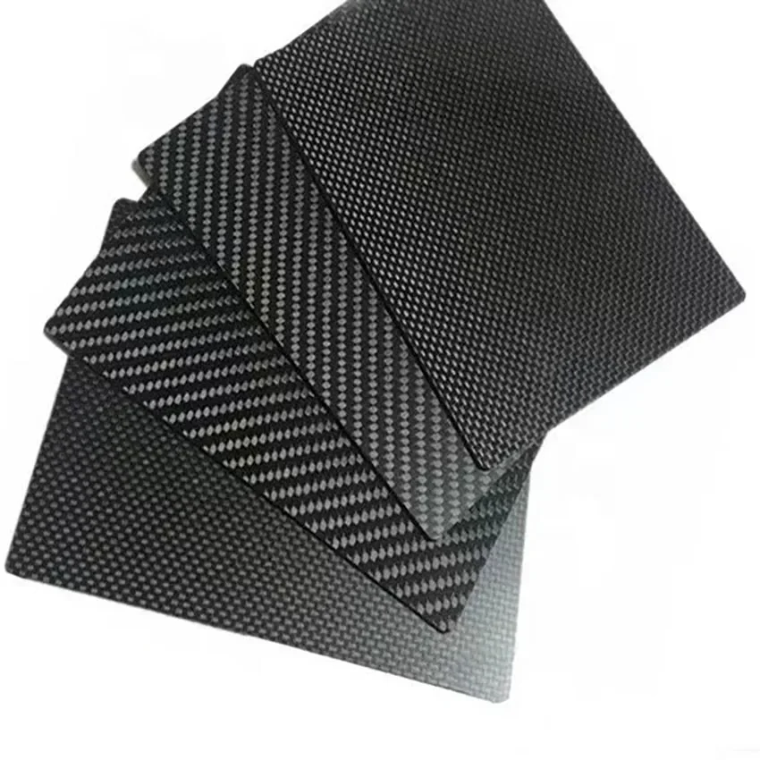 

1pcs 100mmx250mm 3K High Hardness Carbon Fiber Sheets 100% Pure Carbon Panel Board 0.5mm-5mm Thickness Carbon Fiber Model Materi