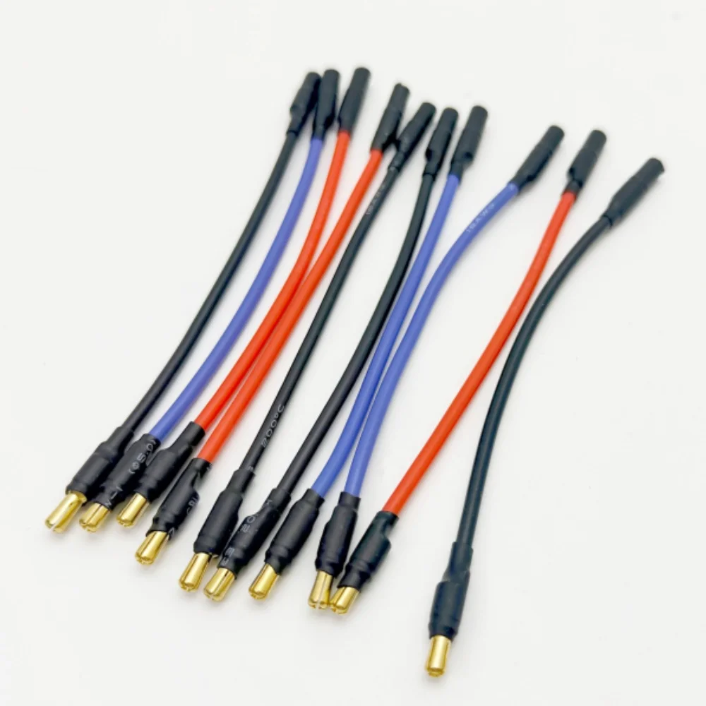 3Pcs 3.5mm Banana Head RC Motor/ESC Extension Cable 10CM/25CM 16AWG Silicone Cable for RC Car Boat Brushless Motor ESC