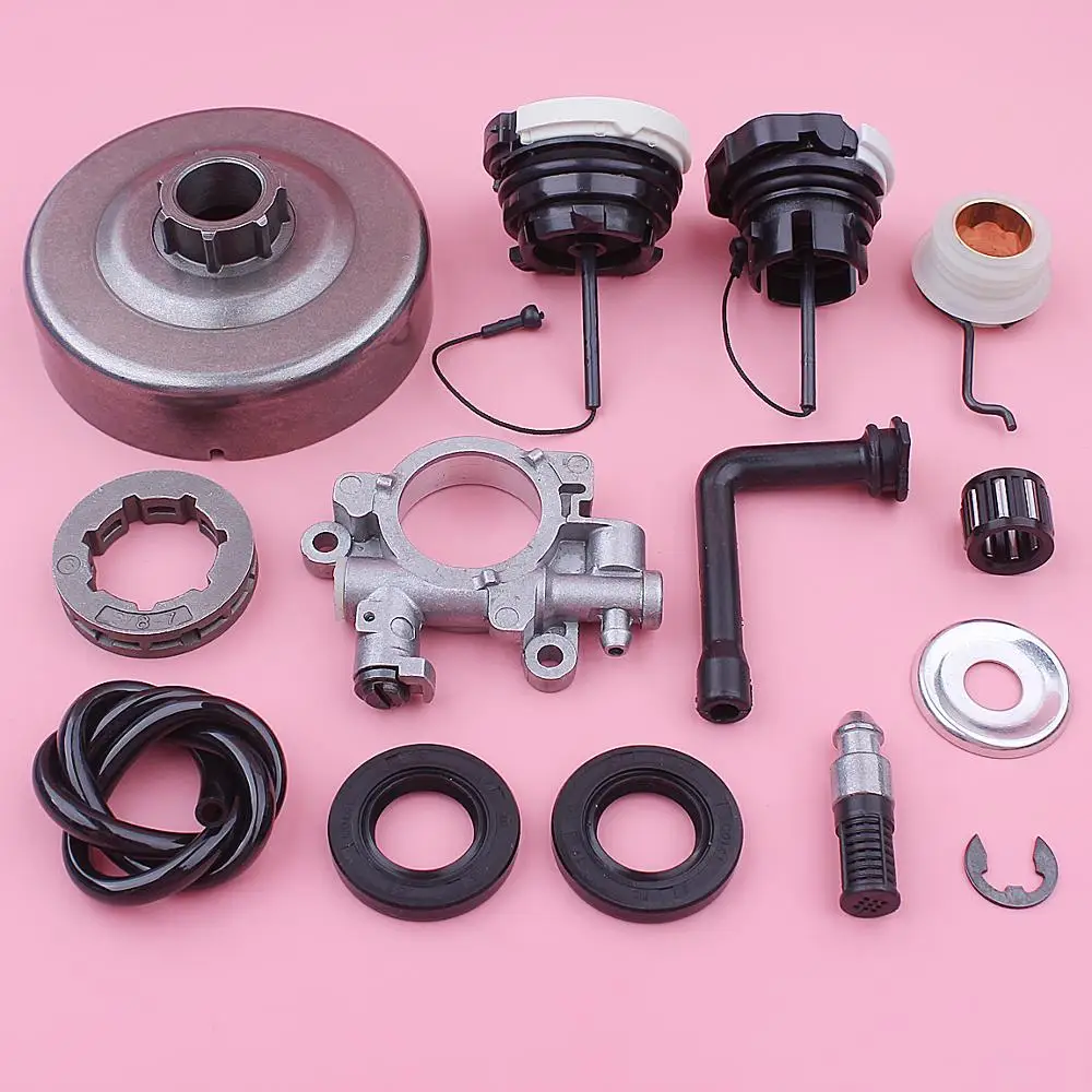 Tamburo frizione con Kit pompa olio per Stihl MS290 029 MS390 039 MS310 motosega 1125 007 1041, 1127 640 3200 tappo filtro carburante ingranaggio a vite senza fine