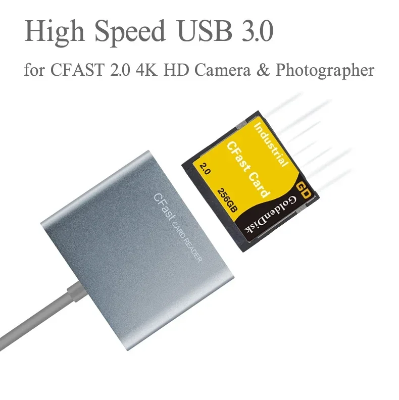 Высококачественный кардридер с USB 3,0 на CFast, адаптер CFast 2,0, кардридер для камеры Canon 1DX Mark II C300 Mark II XC10