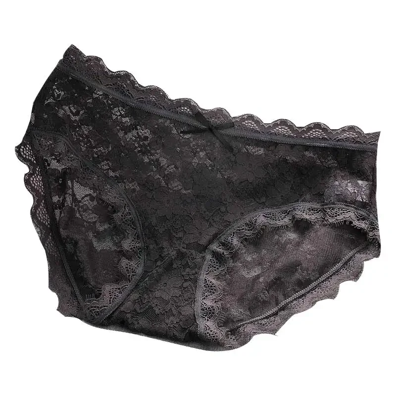 ملابس داخلية نسائية حرير جليدي كامل من القطن الخالص مضاد للبكتيريا يسمح بمرور الهواء بخصر منخفض للفتيات اليابانيات الصغيرات دانتيل صيفي Ultra T