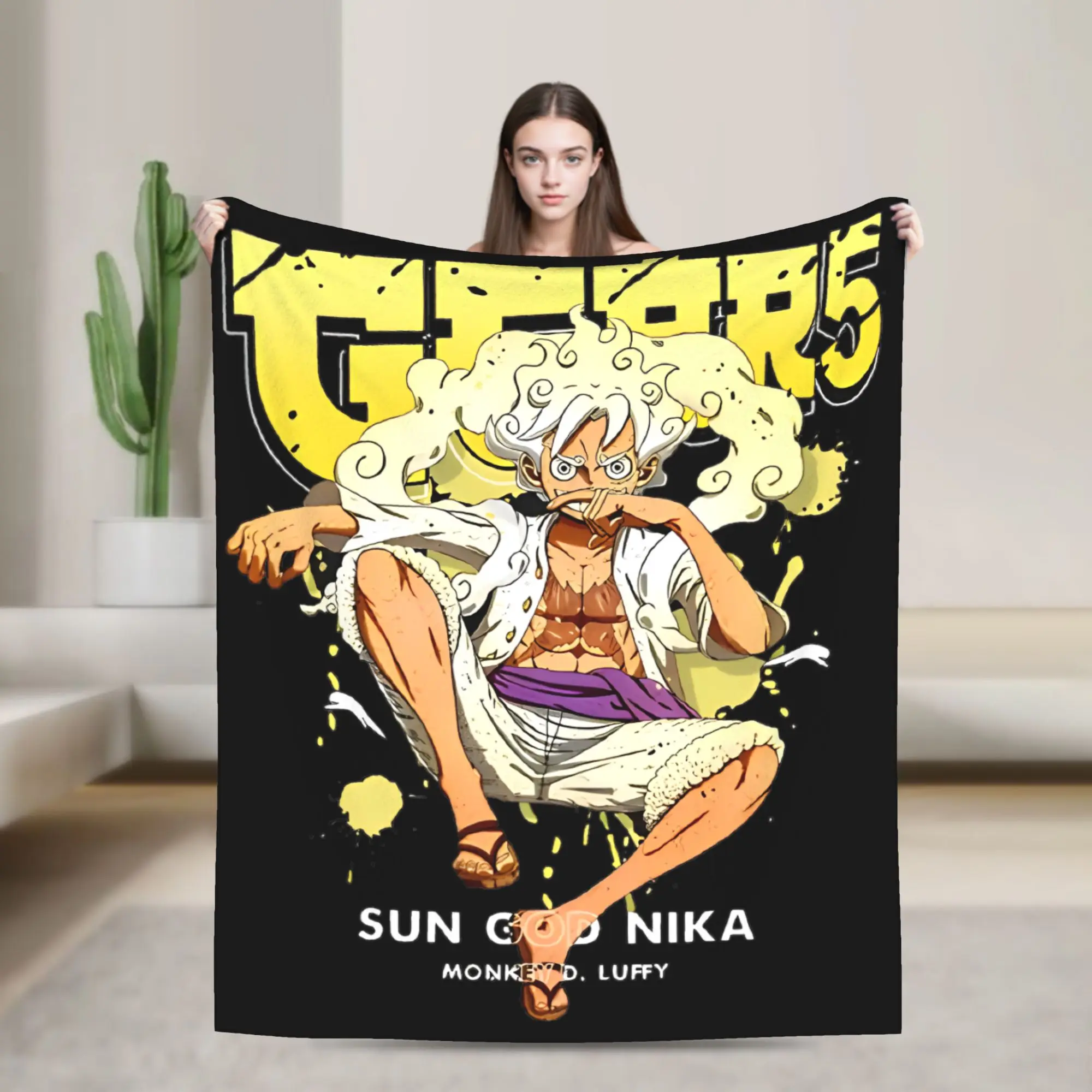 

Nika Luffy Blanket Flannel Super Soft Throw Blankets for Bedding Couch Bed Rug