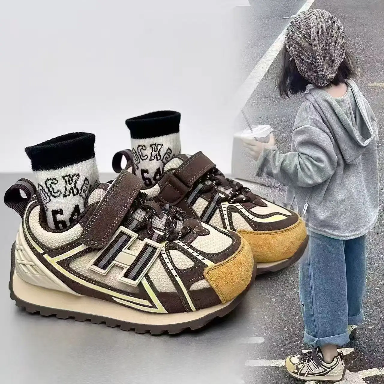 

Children's Sports Shoes Autumn New Soft Sole Fashion Brand Girls' Leisure Shoes Kids Shoes Chunky Sneakers Sportschuhe Kinder