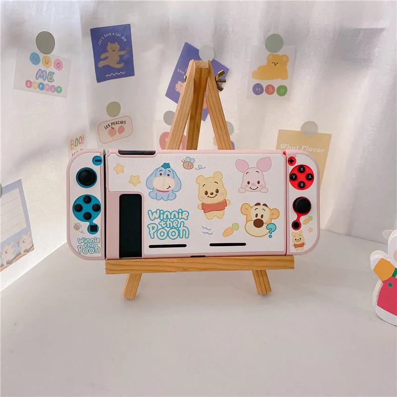 ديزني ويني ذا بوه للتبديل حافظة شل واقية سبليت الإسكان صندوق لنينتندو سويتش اكسسوارات NS وحدة التحكم TPU Fundas