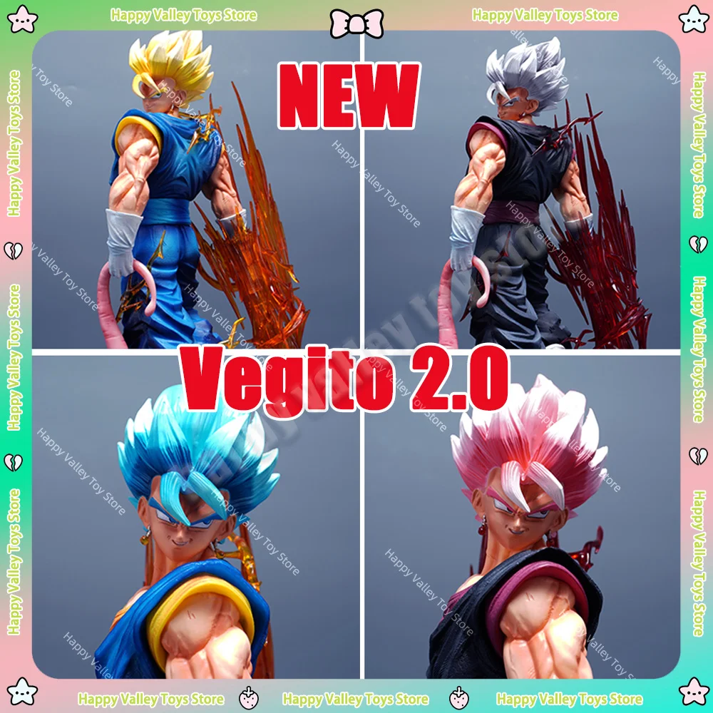 

Dragon Ball 2D Anime Yunqi Vegito 2.0 Action Figure Super Saiyan Desktop Ornament Statue Trendy Toy Anime Merchandise Gift PVC