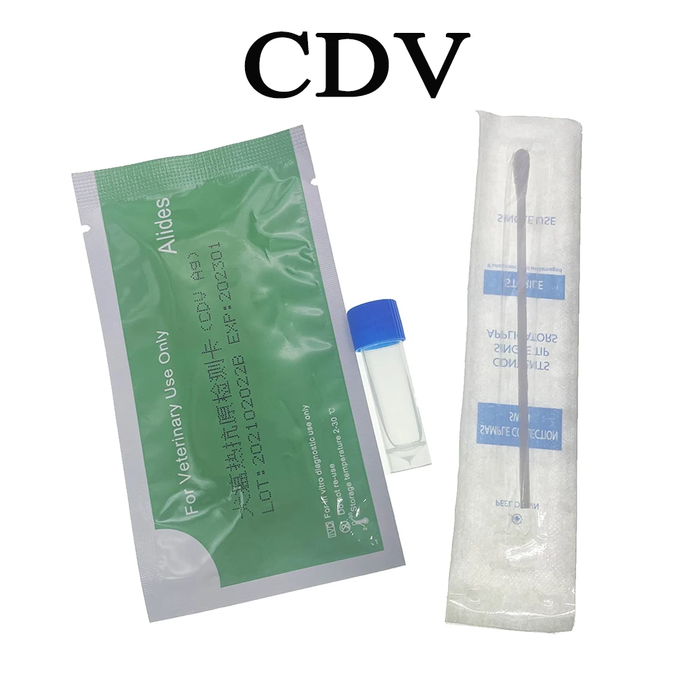 Pet Dog Canine CDV CPV Rapid Test Kit Parvovirus Distemper Virus Early Detection Card Home Clinc High Accurate 20Strips/Box