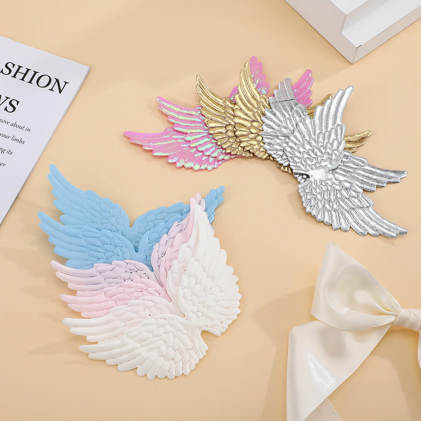 12 Pcs Crafts Wings DIY Accessories Fabric for Projects Patches Ornaments Decorative Backpack