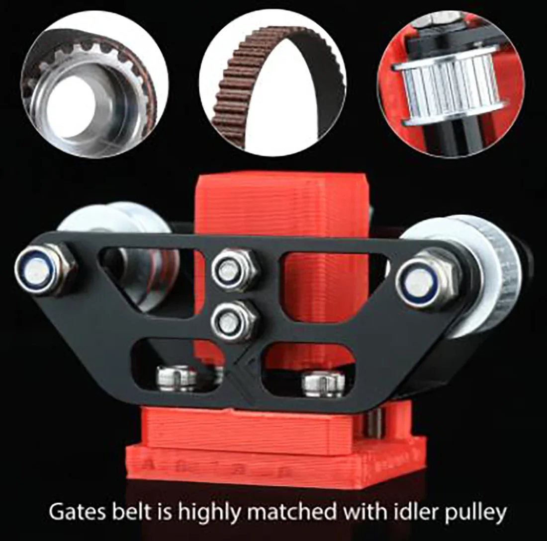

Pre-Assembled CNC VzBoT 330 Aluminum XY Mount Kit 5M Gates Belt Titanium Idler Screws For Ultra High Speed 3D Printer