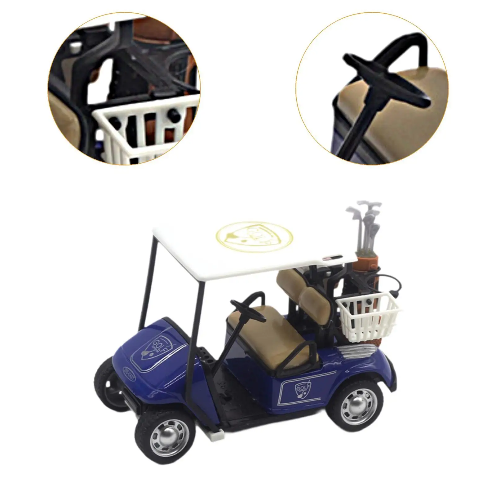 Carrito de Golf en miniatura para niños y niñas, decoración de mesa, vehículo extraíble, accesorios para casa de muñecas