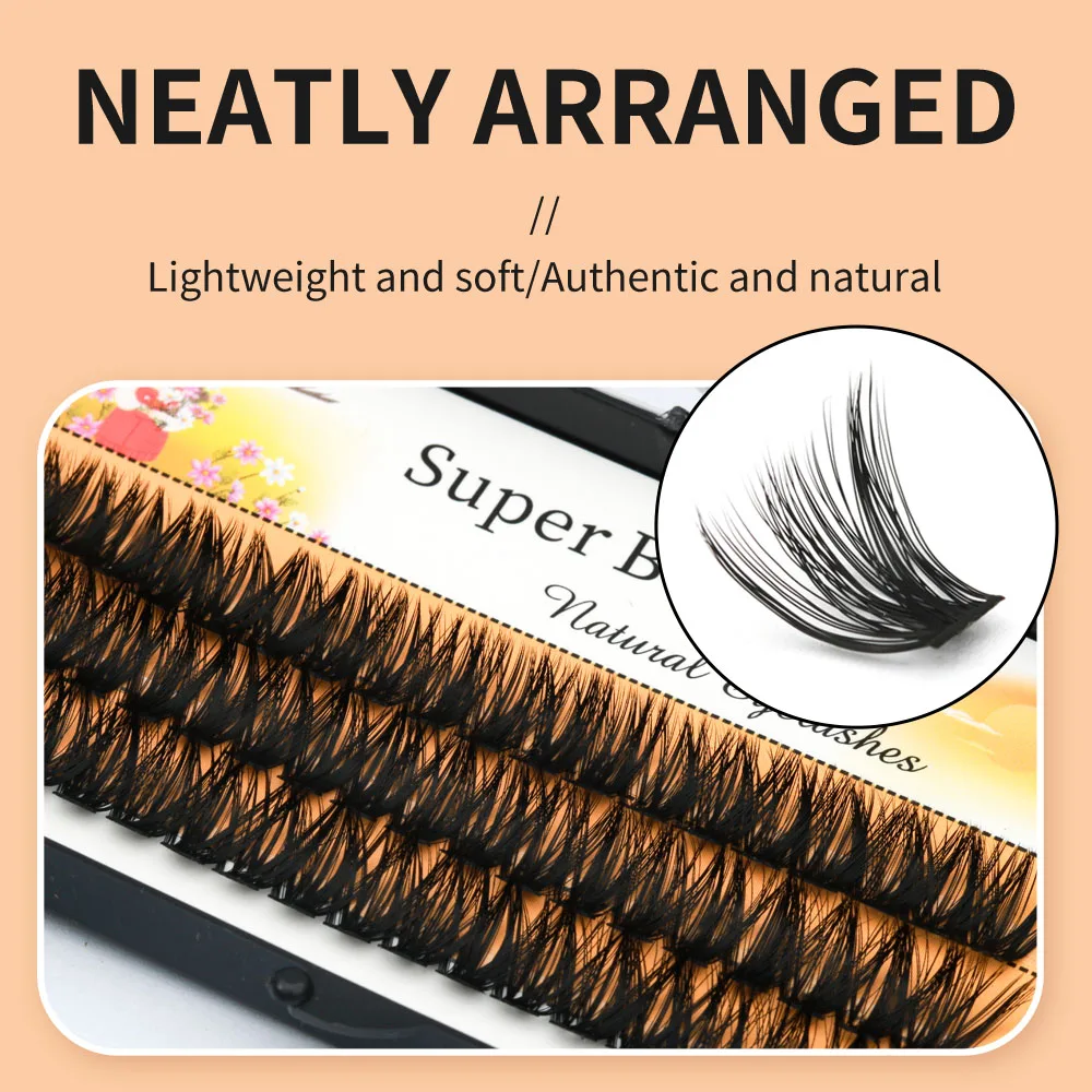 Super Bunch Super Thick 30D/40D/60D/80D Classic Style Individual DIY Silk Mink Eyelashes Handmade False Eyelash Bundles Cilios