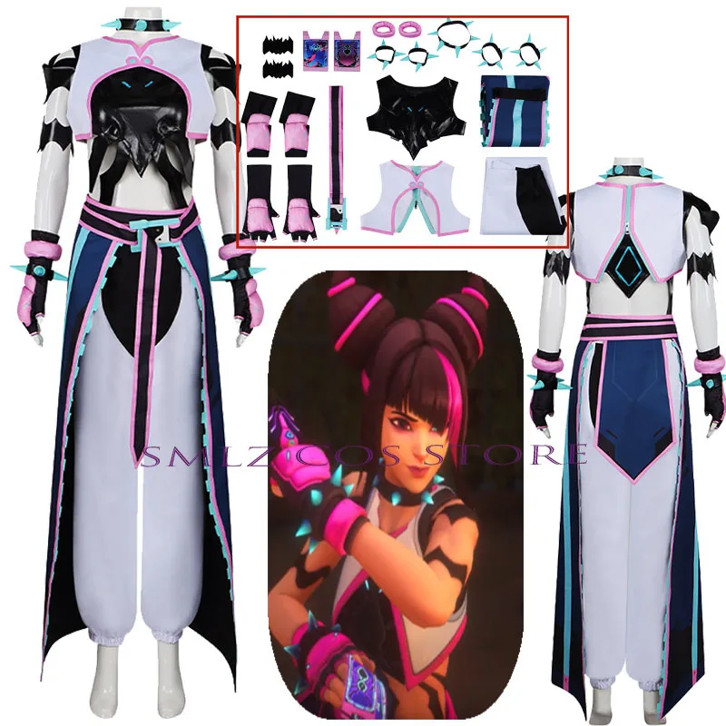 

Костюм для косплея Game Fighter VI 6, сексуальный женский костюм S Juri, униформа, костюм для вечеринки, комплект для ролевых игр, реквизит