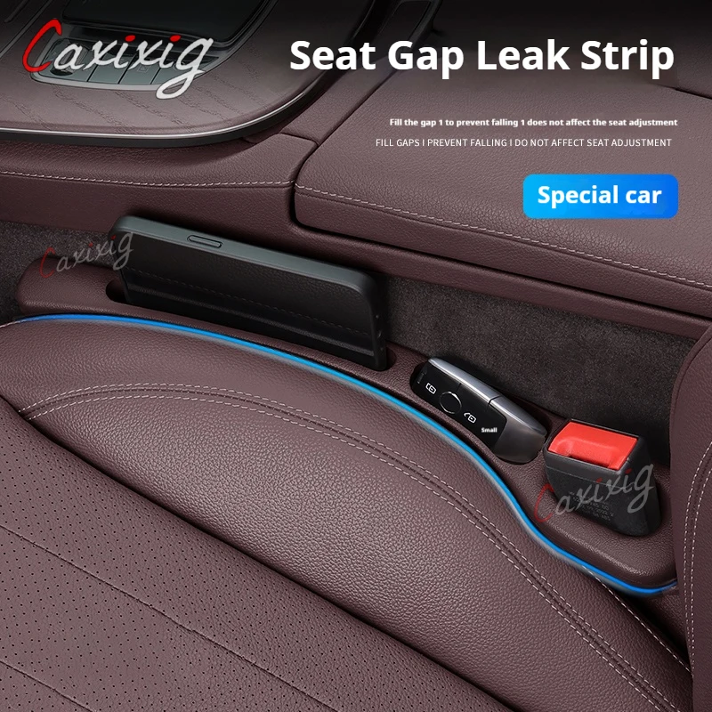 Car Seat Gap Filler Side Seam Plug Strip with Groove Leak-proof Filling Strip For Mercedes Benz A B C E S Class W204 W205 W212