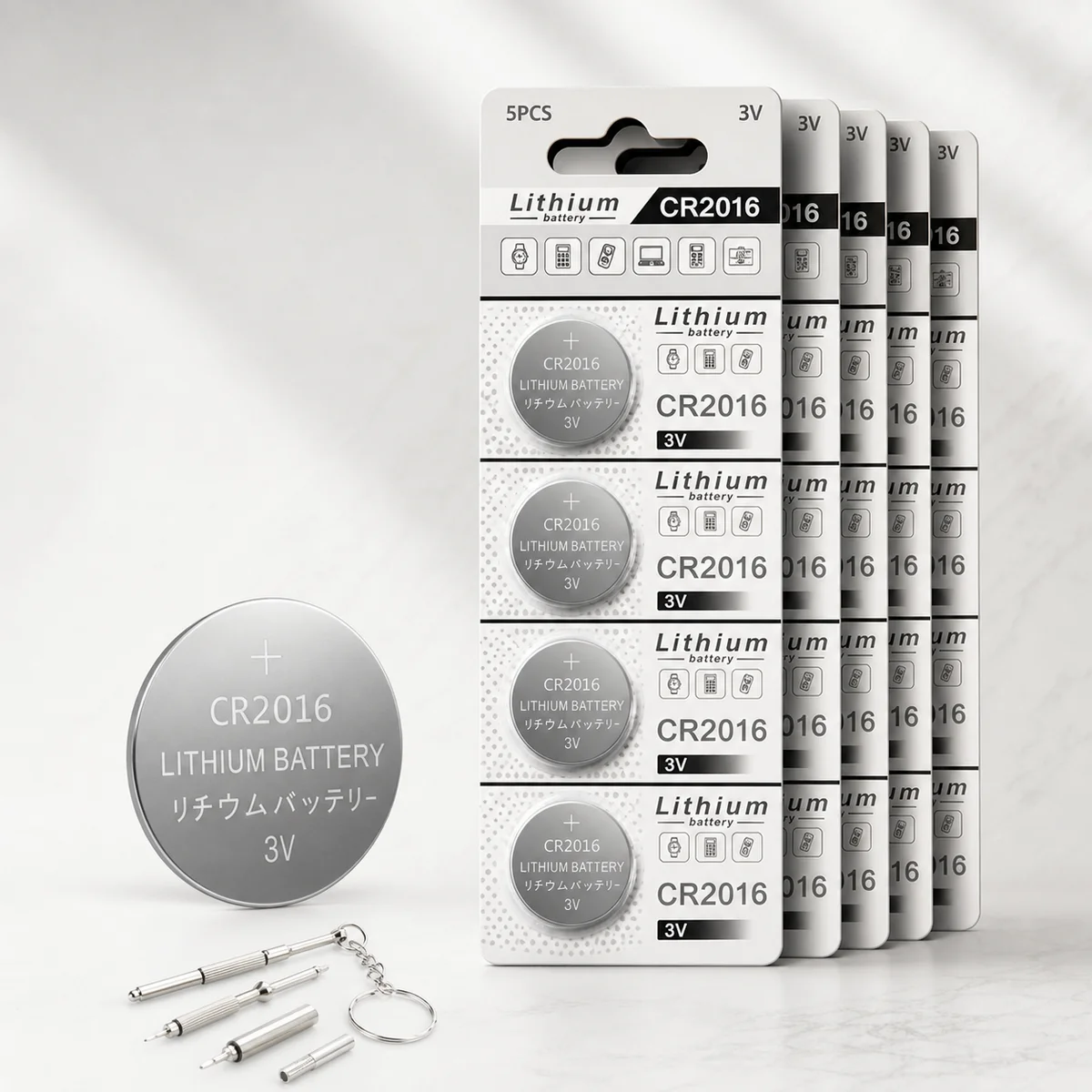 Lithium Coin Cell Battery CR2016 3V 2-10PCS DL2016 BR2016 LM2016 Button Batteries for Watch Clock Toy Remote