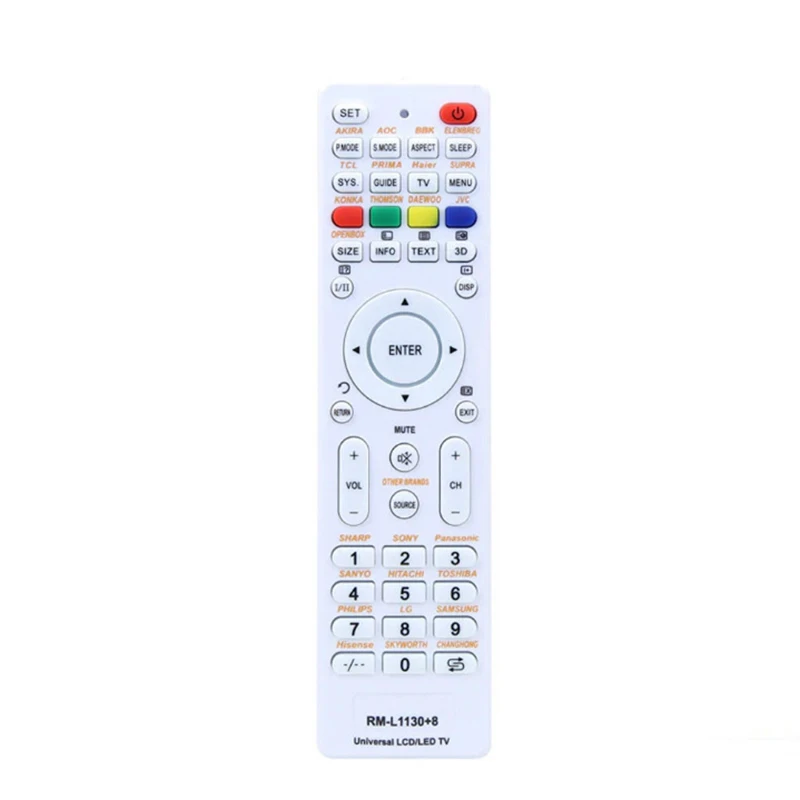 

Soft Button English Universal Replacement Remote Control RM-L1130+8 For All Brand Television TV RM L113 12 RM L1130 8