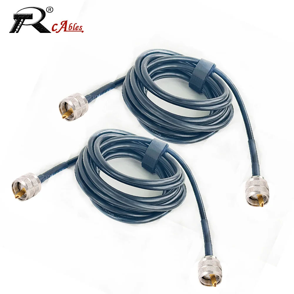 1PC 50-5 RF Coaxial Cable LMR300 Cable PL259 UHF Male to SO239 UHF Female Connector N to SMA RF Adapter Cable 50 Ohm Low Loss