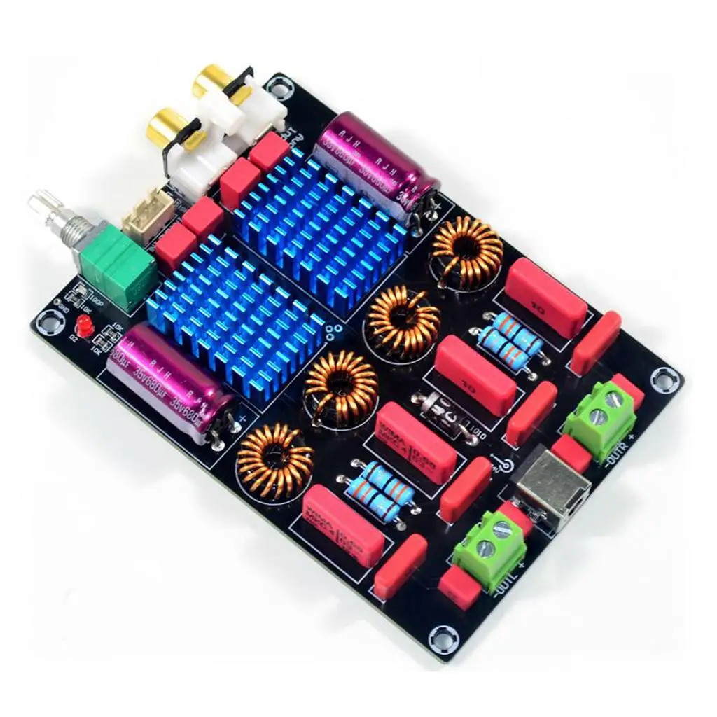 Deluxe Digital Audio Amplifier Board High Efficiency 2.0 Stereo Power Amp Module for Speaker Amplifier Home Theater
