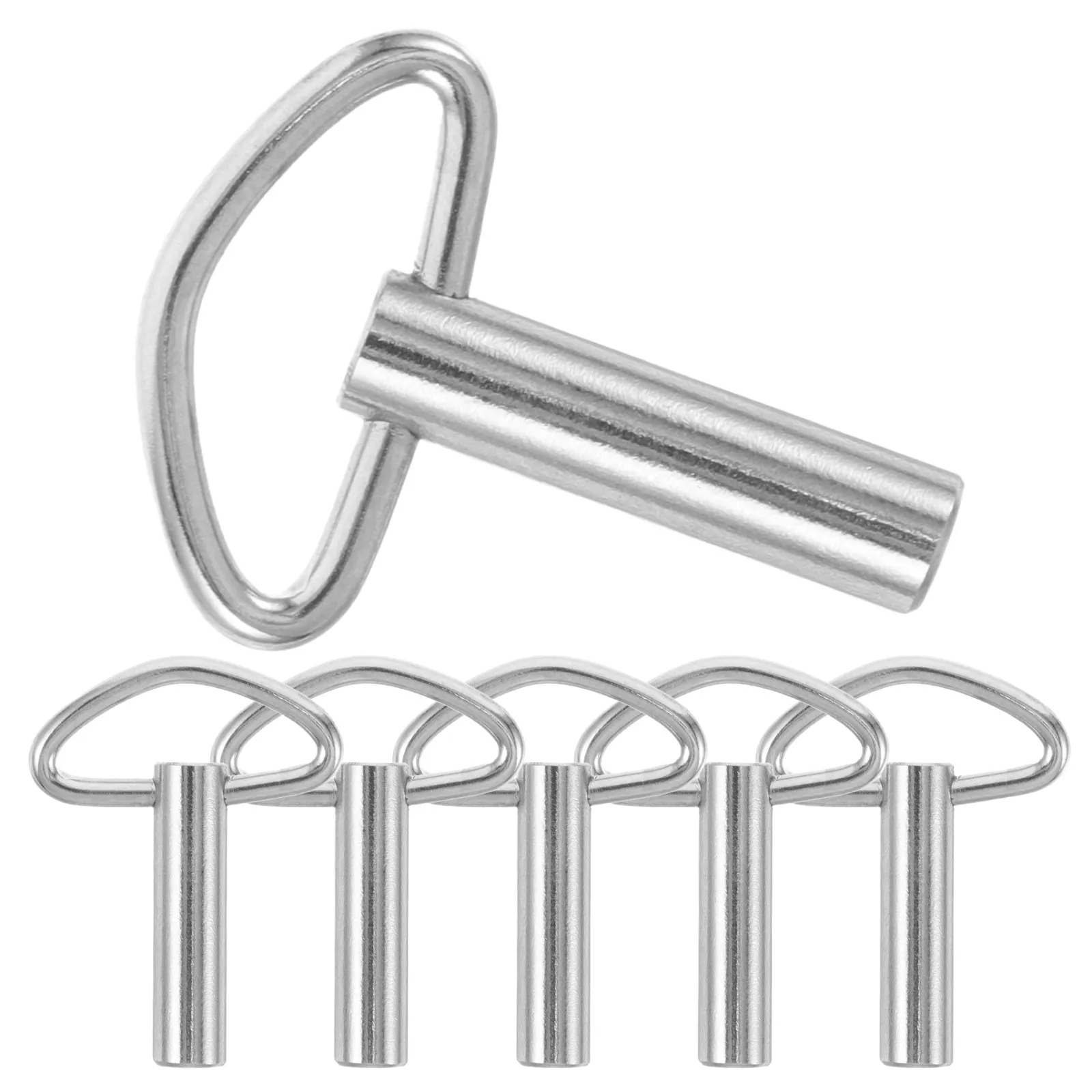 6Pcs T-Bar Music Box Winding Key Set Triangular Precision Engineered Metal Crank for Music Box Mechanism Set Wind Up Clock
