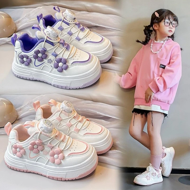 

Zapatos De Mujer Fashion Girls' Shoes 2025Autumn New Kids Sneaker Comfor Anti Slip Girls Flower Casual Shoes Zapatillas De Mujer