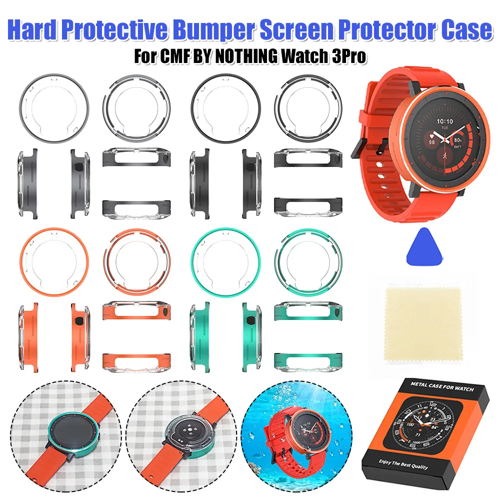

Hollow Protector Cover Protective Bumper Anti-Scratch SmartWatch PC Protect Shell Drop-proof for Nothing Watch 3 Pro Accessories