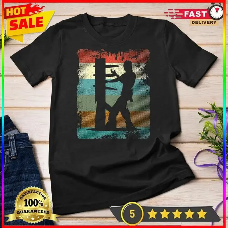 

Vintage Wing Chun Retro Kung Fu Martial Art T Shirt