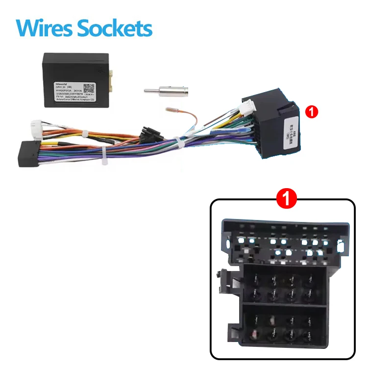 Android Car Radio Canbus Wire Harness Plug Power Cable Adapter for Opel Astra Corsa Zafira Vectra 2 Din Stereo Iso Connector