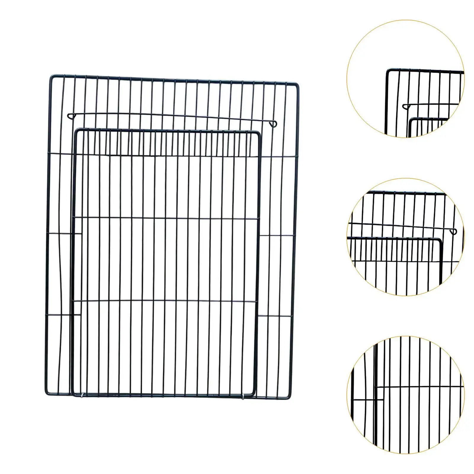 Pets Playpen Door Small Animal Barrier Protector Exercise Pen Indoor Pet Fence Puppy Fence Gate for Hamster Bunny Teddy Kitten