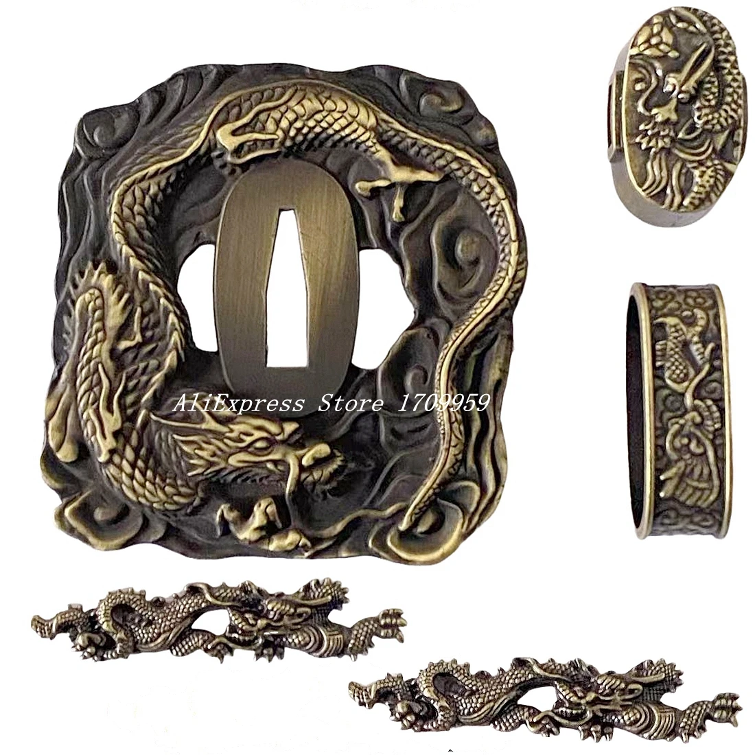 A Set Dragon Tsuba …