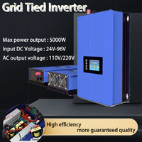 Wind Grid Tie Inverter 3000W 5000W with Pure Sine Wave Output DC 24V-96V to AC 110V AC 260V with Limiter Export Function