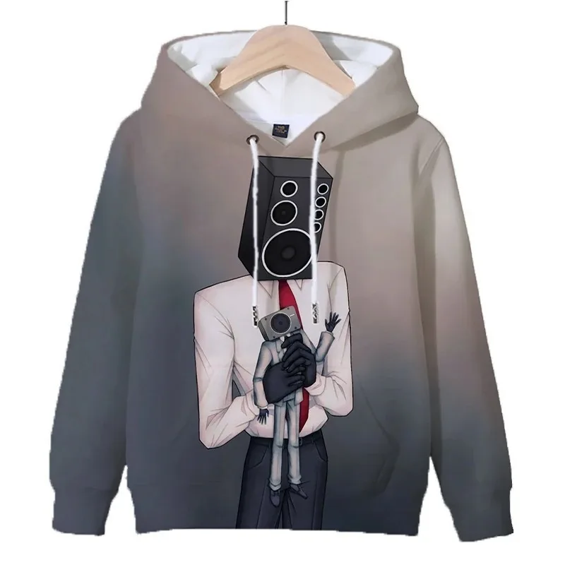 

2025 Top Casual Trendy 3D Game Skibidi Toilet Printed Hoodie Sweatshirt Pullover Long Sleeve Sportswear