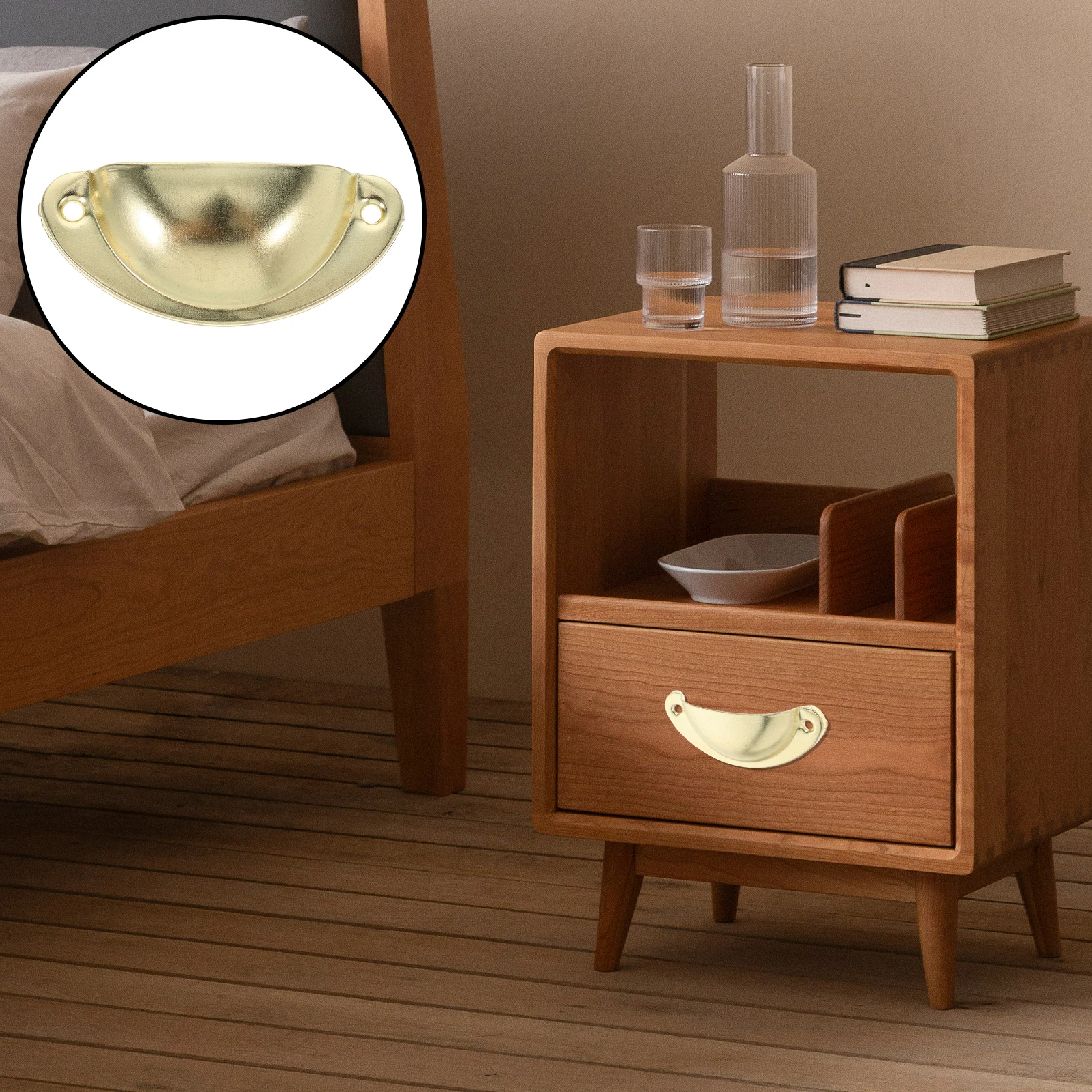

12 Pcs Drawer Semicircle Handle Handles Closet Door Iron Cabinet Retro Decorative Wardrobe Knobs