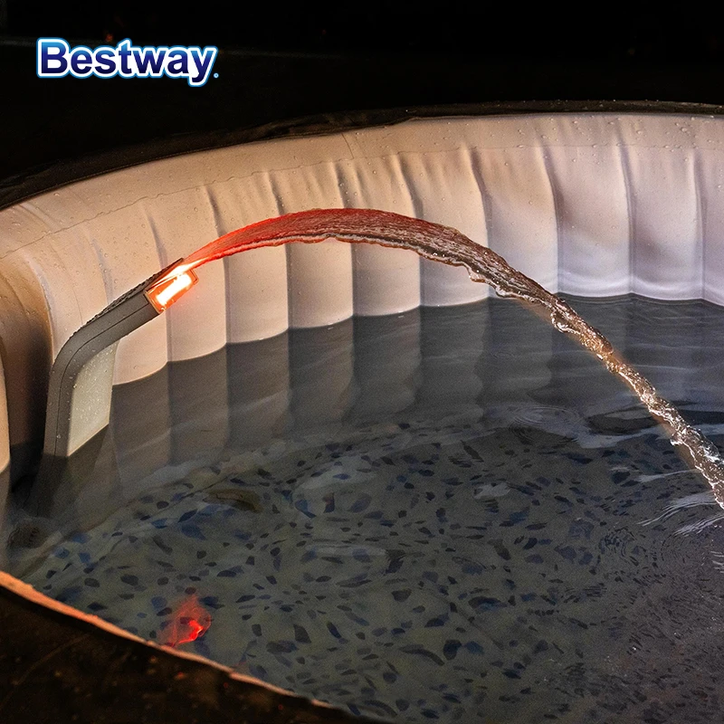 

Bestway 60322 1 шт. SaluSpa Водопад с светодиодными фонарями | Встроенные светильники с 7-цветными режимами, совместимые с большинством цветов.