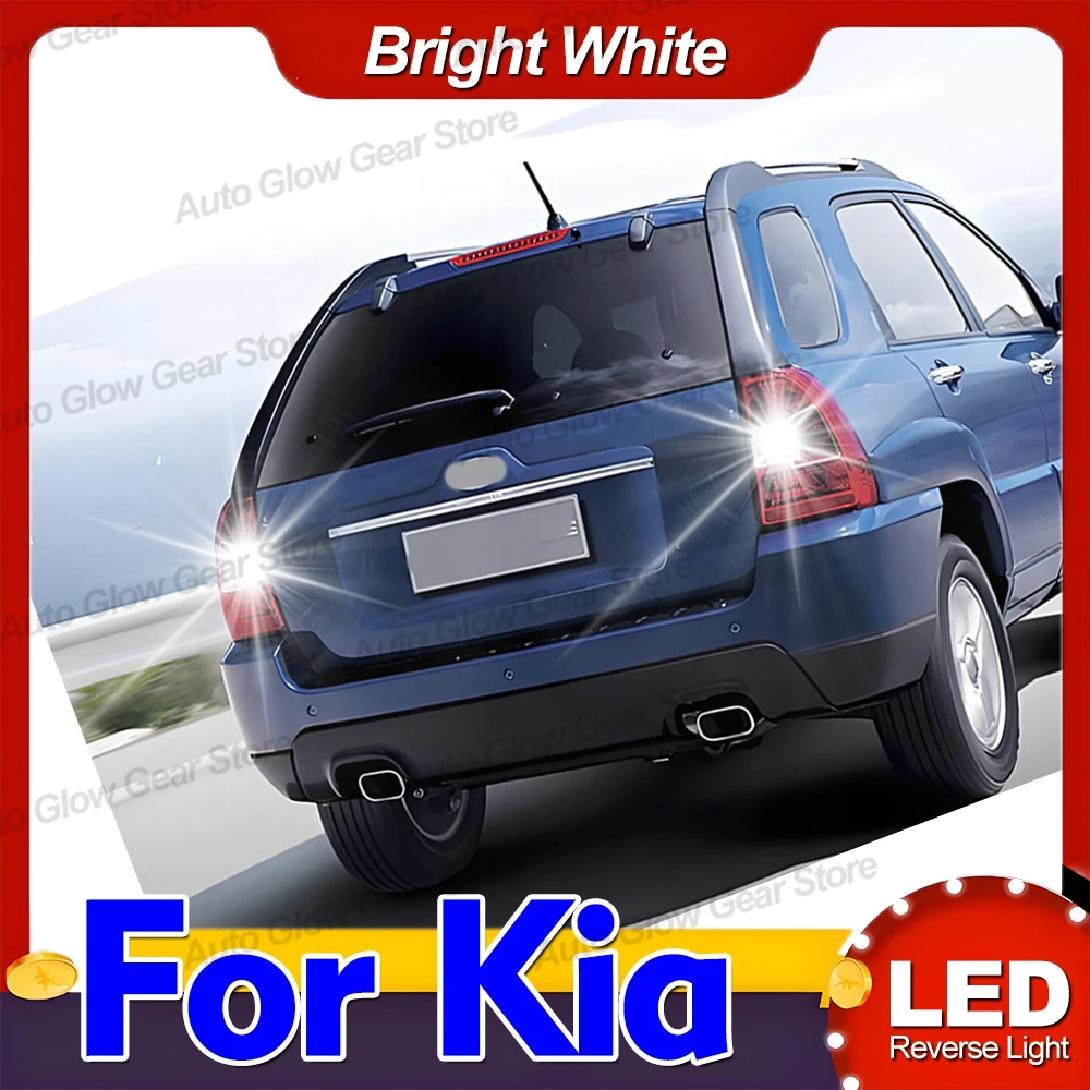 2x LED Reverse LightS W16W T15 For Kia Carens 4 Magentis Niro Optima Proceed Sedona 2006-2018 Seltos Stinger Stonic Venga XCeed
