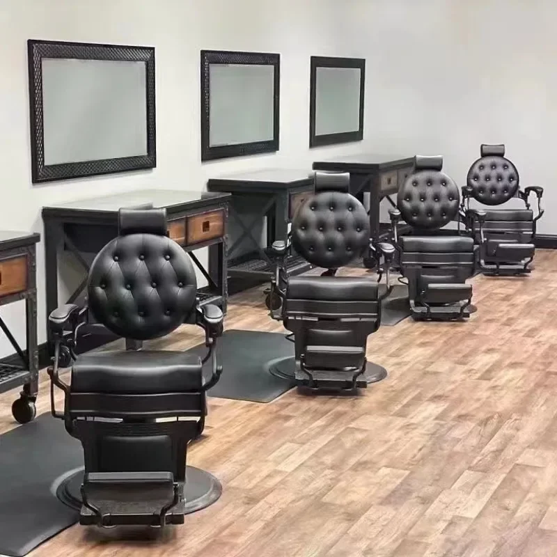 Hairdressing Barber Chair Stylisthair Chairs For Hair Salon Salon Special Gao Rui Haircut Put Down Shaving Beauty Salon Chair.